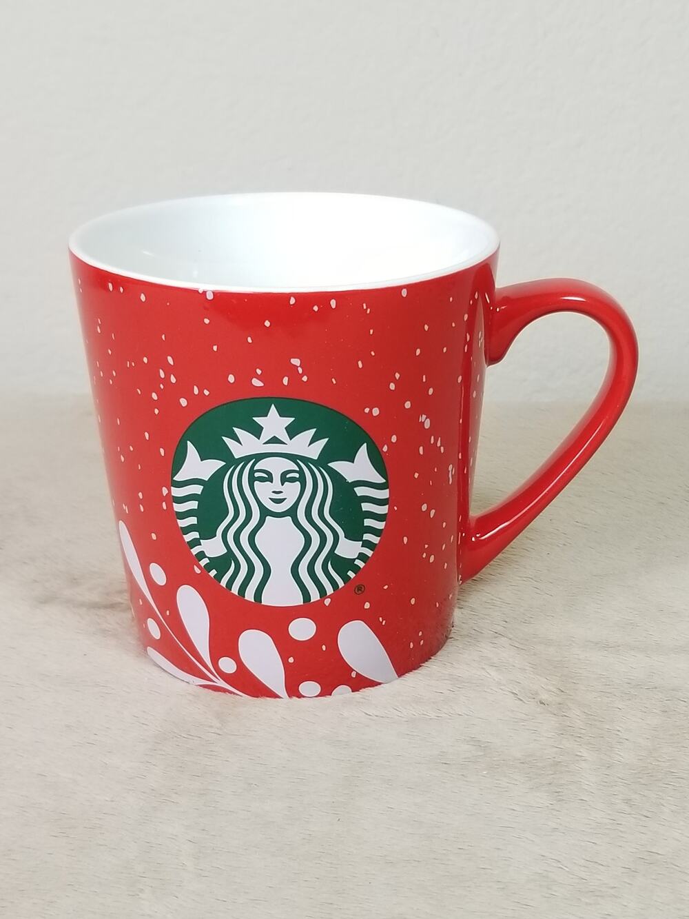 Starbucks Mermaid Logo 2020 Red Coffee Mug 18oz Teacup Large 4 1/4" Collectible